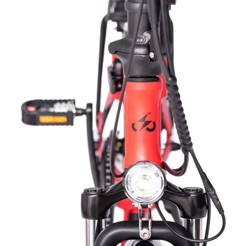 Ampere Mode Electric Folding Bike Red-12